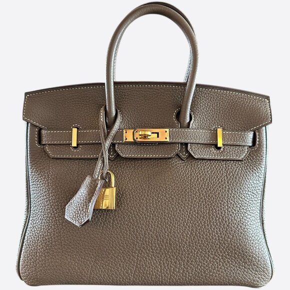 Hermes Etoupe Togo Birkin 25 - Picture 1 of 8